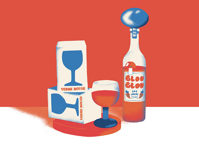 Round Wine art design drink glass graphic graphicdesign illust illustration illustrations vector wine