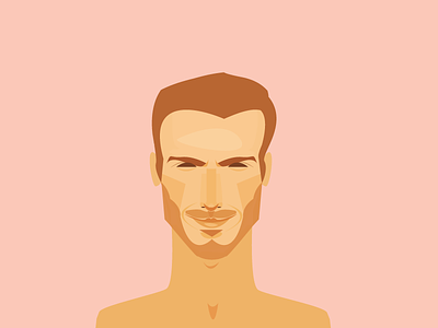 David Beckham Illustration avatar beckham fashion flat football illustration man soccer vector