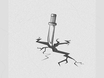 knife acute crack gray gritty illustraion illustrator knife noise photoshop vector