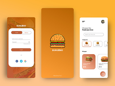 Food Delivery App adobe xd app branding design graphic design illustration ui ux vector
