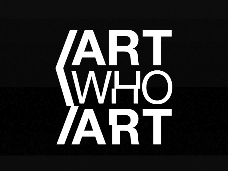 ART WHO ART logo animation motion design motion graphics motion logo
