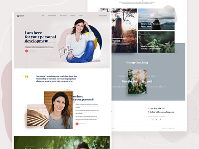 With You Coaching - Landing Page part 2 by Matt Jakobsze on Dribbble