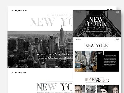 New York Fashion Summit design fashion new york rwd summit web webdesign