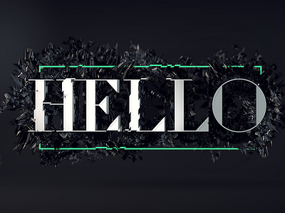 Hello graphic for porfolio 3d cinema 4d hello portfolio typography wallpaper