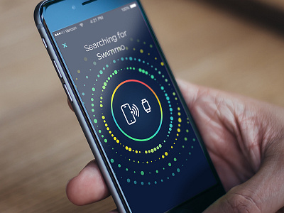 Searching for Swimmo UI animation app application colors dark blue mobile mobile app simple touchdesign ui ux