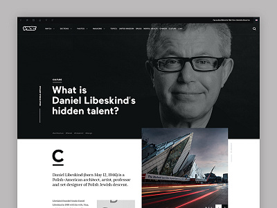 Vice Article Subpage article jakobsze minimalistic page subpage touchdesign typography ui ux website