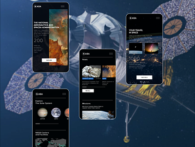 NASA Website Concept interface nasa space uxresearch webdesign