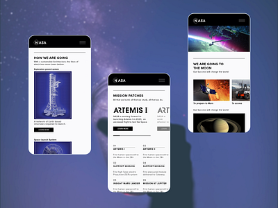 NASA Website Concept (Responsive)