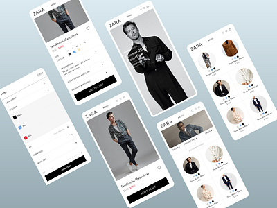 Zara Redesign Concept creative fashion fashion design interfacedesign uiux uxresearch websiteredesignconcept zara