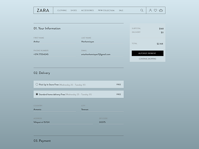 ZARA Redesign Concept