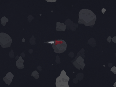 Space Short Asteroids 2d animation asteroids dark film flat particles ship short space