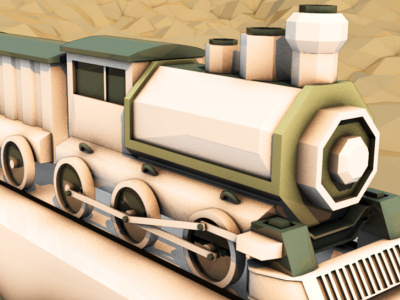 3D Train Concept 3d 4d c4d cinema cinema 4d low model polygon train