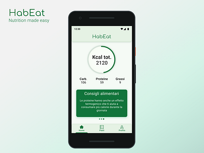 HabEat app figma health mobile nutrition product design ui ux