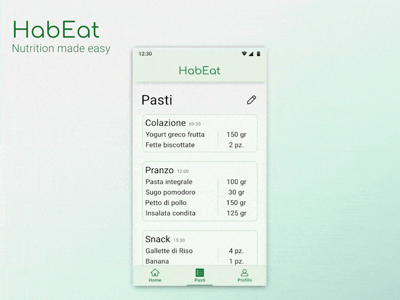 HabEat app figma interaction interaction design mobile product design prototype ui ux