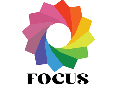 FOCUS logo design illustration logo logo design vector