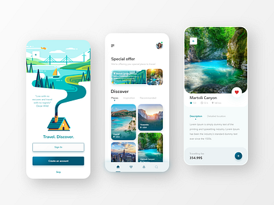 Travel App app app design clean design travel travel app ui ux