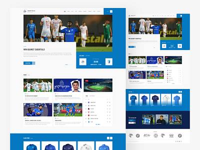 FC Dinamo Tbilisi - Redesign concept clean club concept design dinamo football redesign soccer tbilisi ui ux web web design website