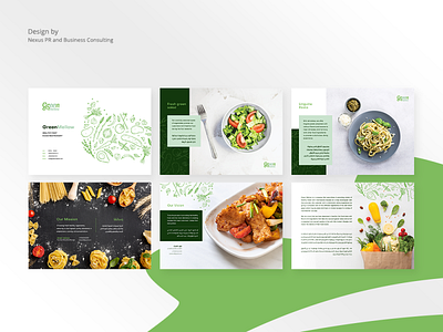 Restaurant profile green restaurant branding restaurant profile