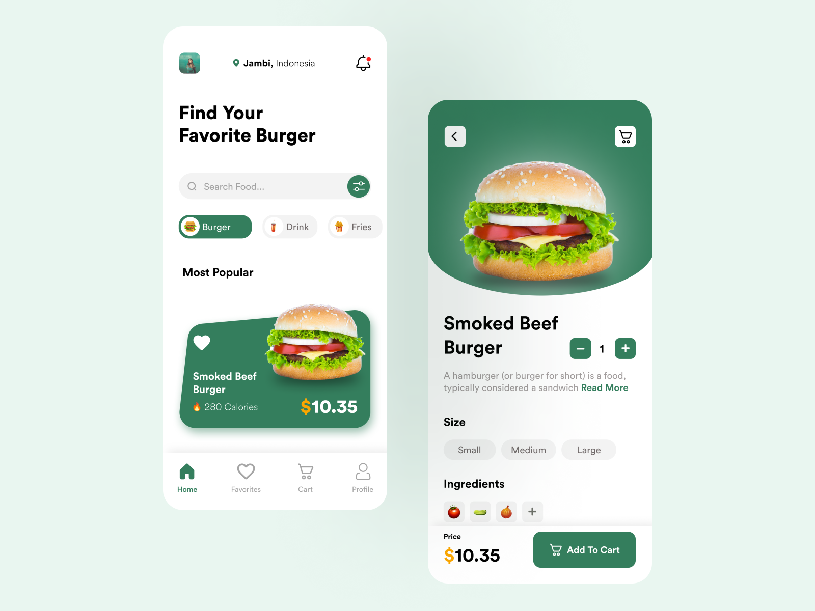 Food Delivery App UI by Hamzah Page on Dribbble