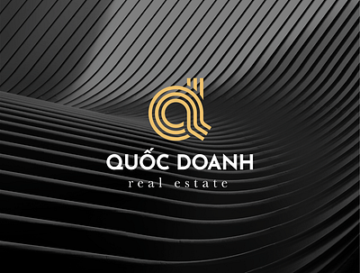 Quốc Doanh Real Estate Logo architecture branding graphic design letter logo logo real estate real estate logo