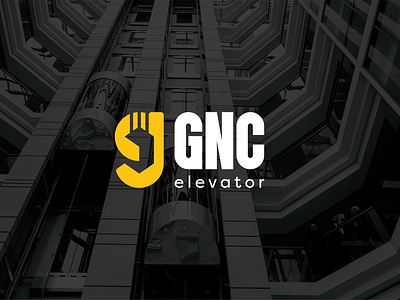 GNC Elevator Systems Logo branding clean logo elevator elevator logo elevator shape elevator systems graphic design letters logo logo minimalistic logo negative space negative space logo shape logo