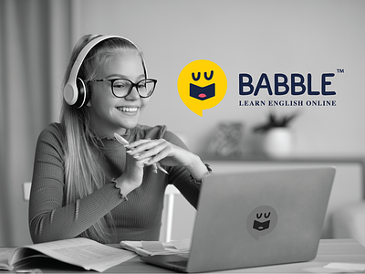 Babble Online English Learning Logo babble babble logo branding cute logo education for kids education logo english learning logo friendly logo graphic design kids logo learning logo logo online learning online learning logo speaking logo speech bubble speech bubble logo