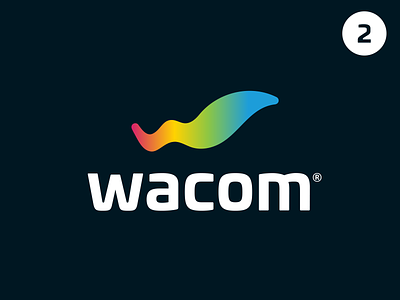 Wacom Logo Redesign v2 brand identity branding graphic design graphic design logo logo minimalistic logo stylish logo tablet logo wacom wacom logo wacom logo redesign