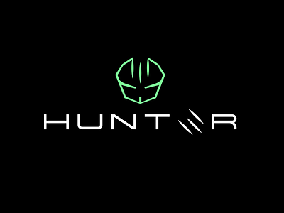 Hunter - Alien Warrior Logo Concept alien alien logo game game logo hunter hunter logo movie movie logo predator predator logo