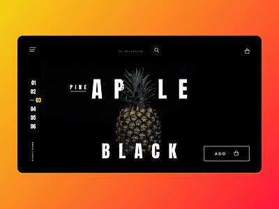 Ornamental Fruits - Store - Website animation design illustration lettering type typography ui ux web website