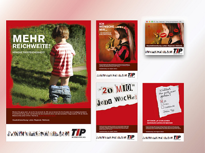 TIP Verlag – advertising concept branding design typography vector