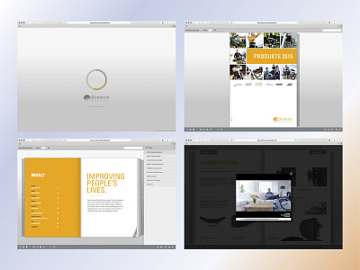 Product brochure / corporate design branding design logo typography vector website