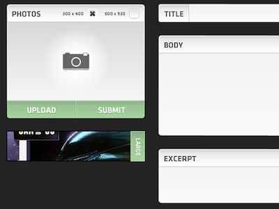 interface for image upload cms form forms interface ui ux web design webdesign