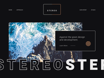 Stereo Agency 2019 agency black dark minimal web web design