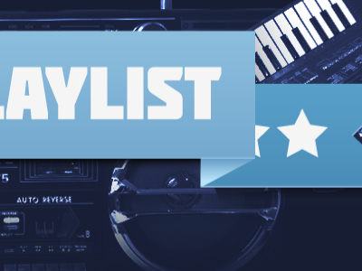 playlist header illustration webdesign