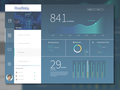 Dashboard blue dashboard debut ui