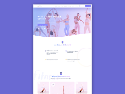 Fitness Landing Page Design