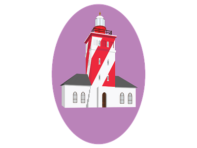 Green Point Lighthouse art illustration