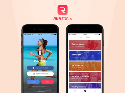 Runtopia App app gui ui