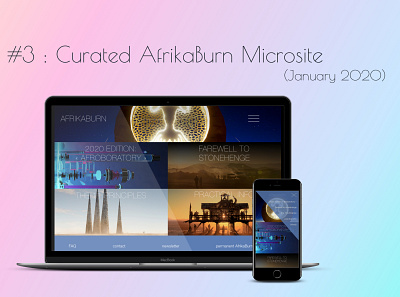 Project #3: Curated AfrikaBurn microsite afrikaburn microsite product design ui ux