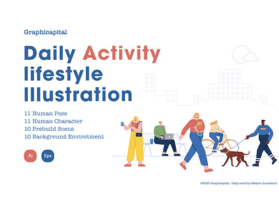 Daily Activity Lifestyle Illustration Landing Page activity character characterdesign dailyactivity dailyui design flat flatdesign illustration illustrations landing landingpage landingpagedesign landingpages page template uidesign vector vectorillustration website