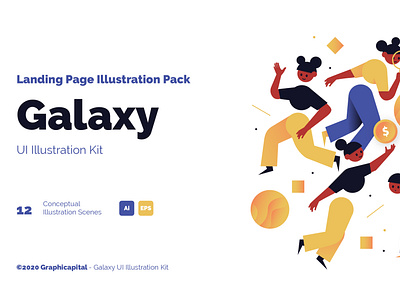 Galaxy Illustration Landing Page