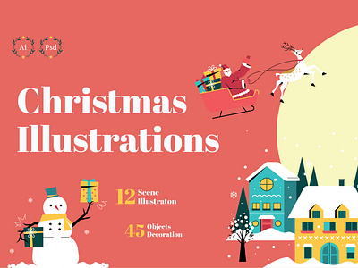 Christmas Illustration Scenes