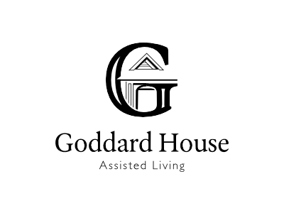Goddard House G architectural assisted living logotype logo