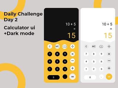 Calculator UI calculator dark mode ui ui design uiux ux ux design