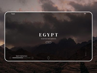 Egypt Travel design figma minimal travel ui ui design uiux ux ux design webdesign website