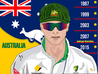 Steve Smith Vector illustration artwork aussie aussie rules australia classic cricket designs digitalart graphicdesign hasib illustrations illustraion illustration vector