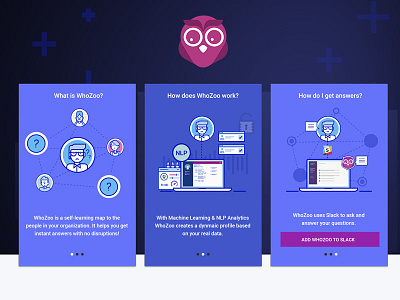 Whozoo Cards onboarding ui