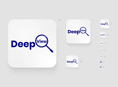 Deep View Logo app icon app logo creative creative logo deep view logo design icon design logo logo design minimalist logo modern logo unique logo