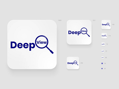 Deep View Logo app icon app logo creative creative logo deep view logo design icon design logo logo design minimalist logo modern logo unique logo