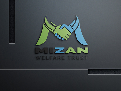 Mizan Welfare Logo creative logo digitial logo logo logo design logos minimal minimalist minimalist logo mizan welfare trust modern modern logo